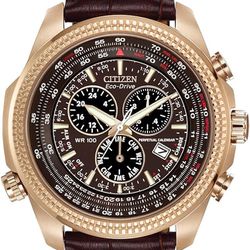 Citizen Men’s Eco-Drive Weekender Brycen Chronograph in Gold-tone
