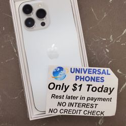 Iphone 12 Pro Max 128gb  Unlocked, FREE Smartwach/ Headphones. Pay $1 Today Rest in payments. NO CREDIT NEEDED FINANCING