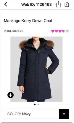 Mackage Kerry Down Coat - womens size medium