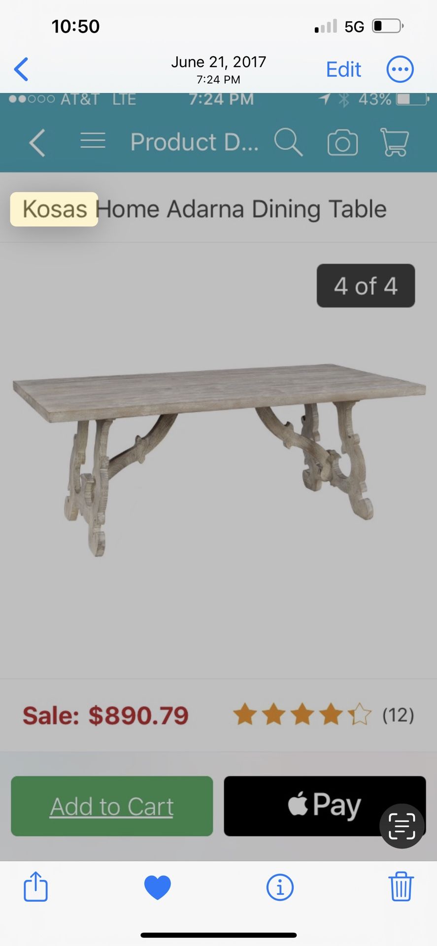 Solid Wood Dining Table And Bench