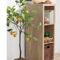 Bookcase, Bookshelves, Organizer, 3 Cubes, Natural 