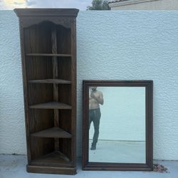 Mirror And Corner Shelf