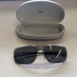Silver Frame Dior Sunglasses 