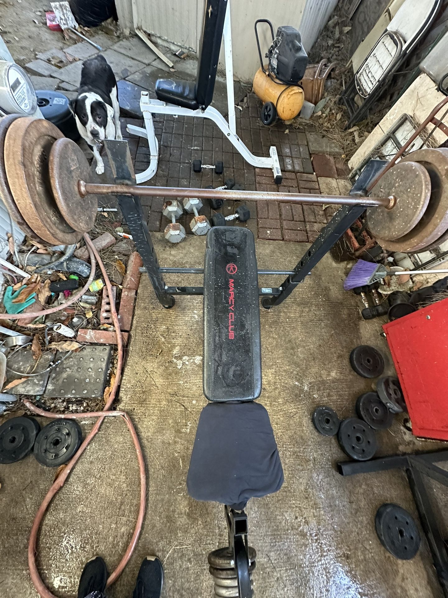 Bench With 180 Lbs Of Weight