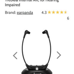 earpanda tv ears wireless tv headset