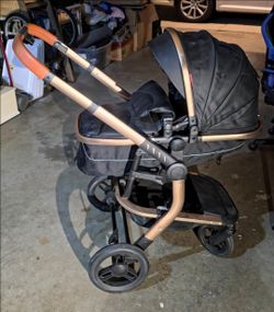 Carseat bassinet stroller 3 in 1 baby stroller