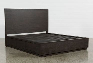 Cal king wooden bedframe
