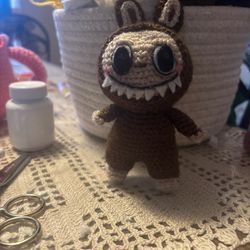 Labubu crochet Keychains