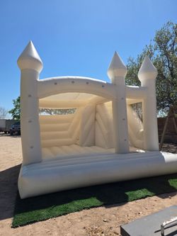 White bounce house for sale