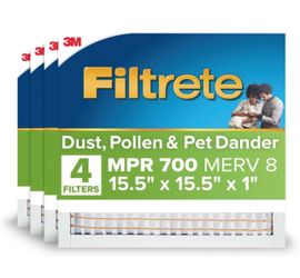 15.5x15.5x1. Filtrete filters