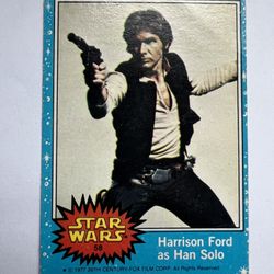 1977 Topps Star Wars #58 Harrison Ford as Han Solo