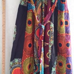 Hongyu Amy African Print Long Skirt.