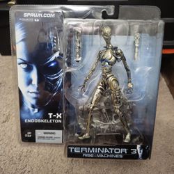 2003 McFarlane Toys Terminator 3 Rise of the Machines T-X Endoskeleton Figure