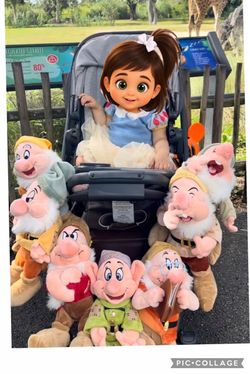 Disney Store Seven Dwarfs 16” Plush with Tags / Complete Set