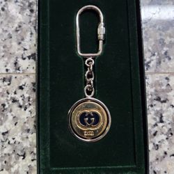 New Vintage Gucci 14K Gold Keychain