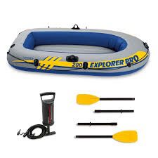 Intex Inflatable Pro Explorer 200 two min boat
