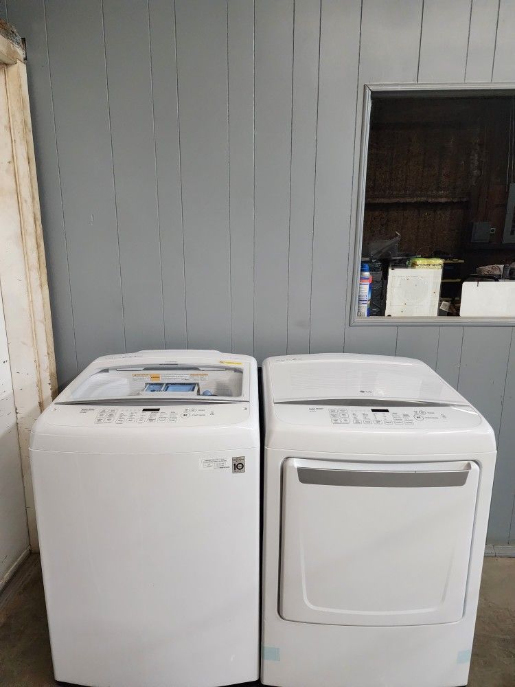 SET WASHER AND DRYER LG XL CAPACITY EXCELLENT CONDITION LIKE NEW BOTH ELECTRIC LARGE CAPACITY HEAVY DUTY DELIVERY AVAILABLE