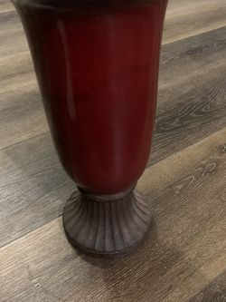 Beautiful 20”glass Candle Stand