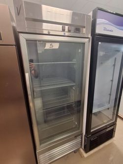 Stainless steel glass door cooler