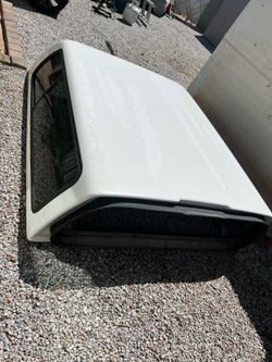 White Truck Bed Camper