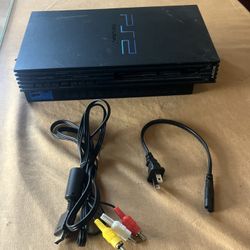 PlayStation 2 PS2 Fat Console SCPH-39001 w/ Cords Tested 