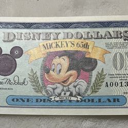 Disney Dollar 65th