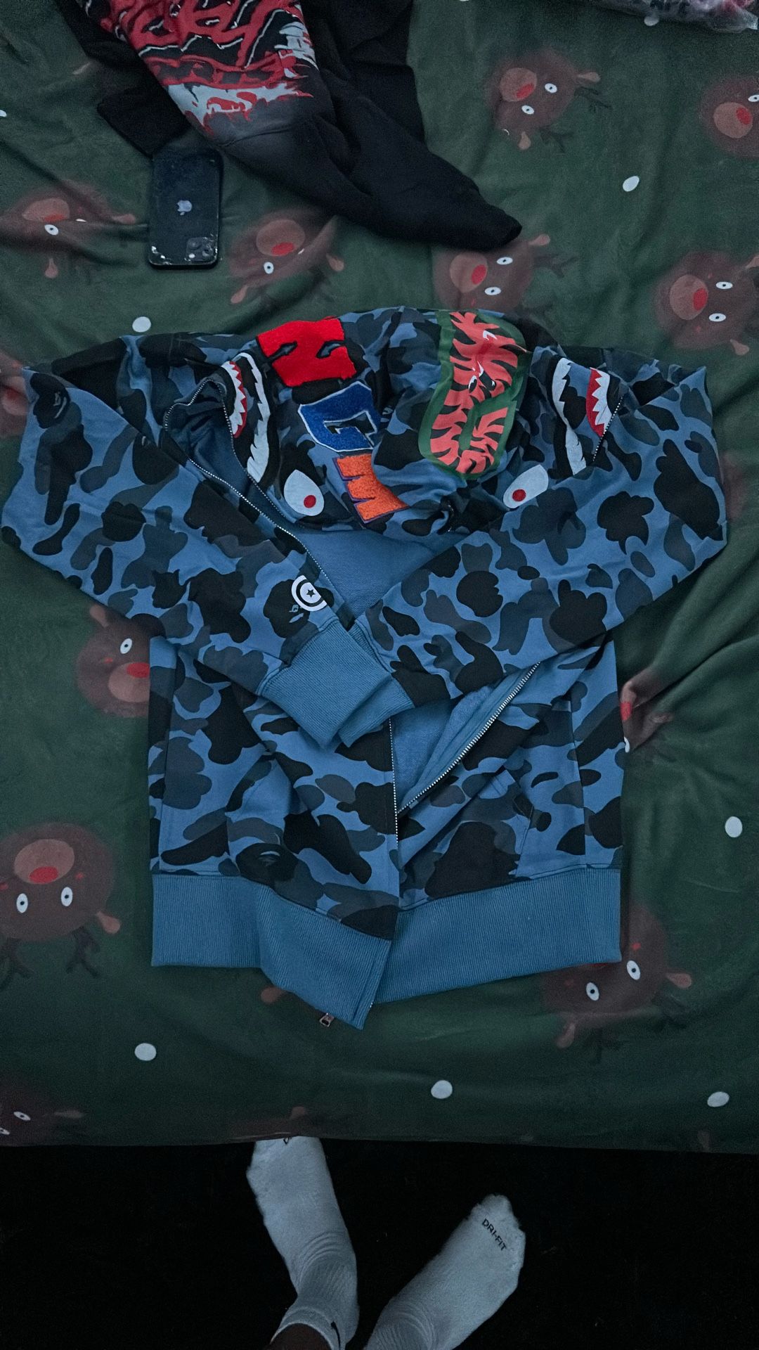 NEW Blue Bape Hoodie