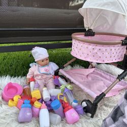Baby Doll Stroller  & Accessories 