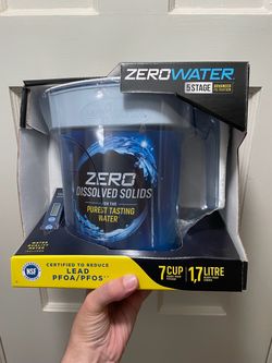 NEW Zero Water Ready Pour 7-CUP Filtration Pitcher ZeroWater 7 cups seven cup System