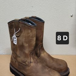 Thorogood Work Boots Sz 8 D STEEL ROUND TOE