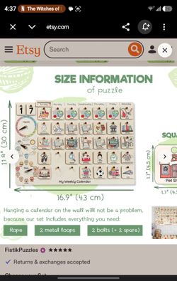 Calendar for kids
