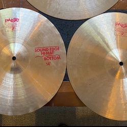 Paiste 2002 14” Sound Edge Hi Hat Cymbals