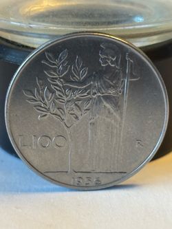 1956 Italian 100 Lire Coin uncirculated