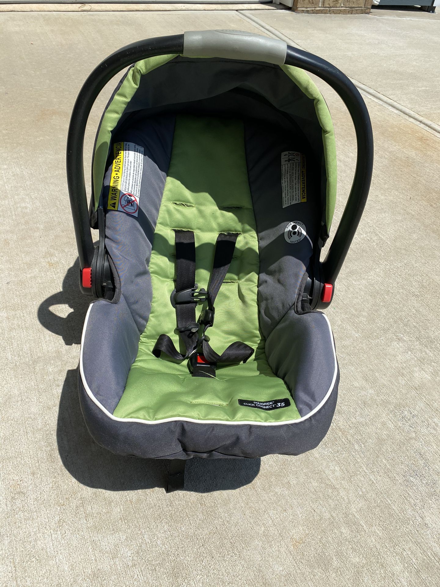 Graco infant car seat with car seat stroller with infant inserts