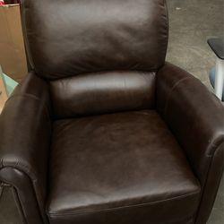 Brown Leather Lounge Chair