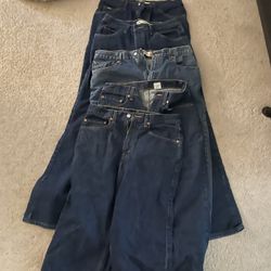 Levis 32x34 36x34 and Lee jeans 34x32