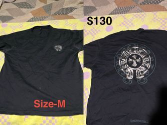 Chrome Hearts Black Graphic T-Shirt Size M