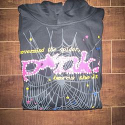 Sp3der Hoodie, Black, Size Small