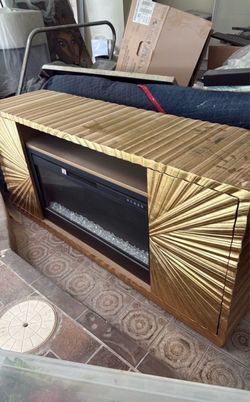 Gold Fireplace