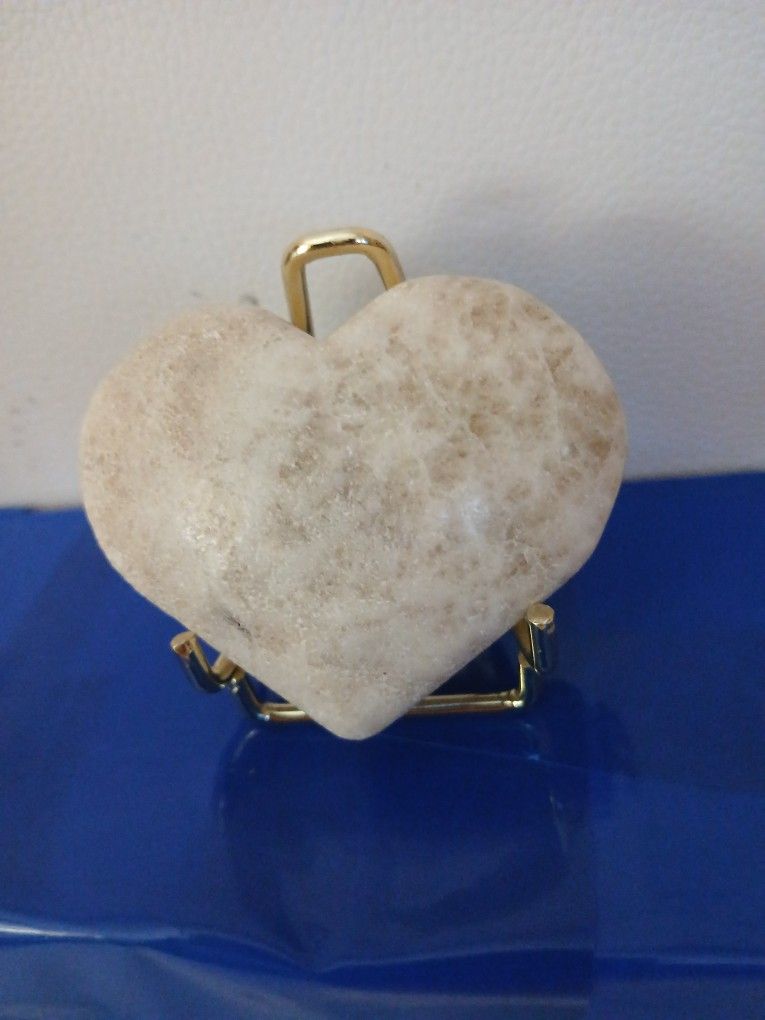 Agatized Coral, Scolecite, The Moon Side of the Crystal Heart (c0032)