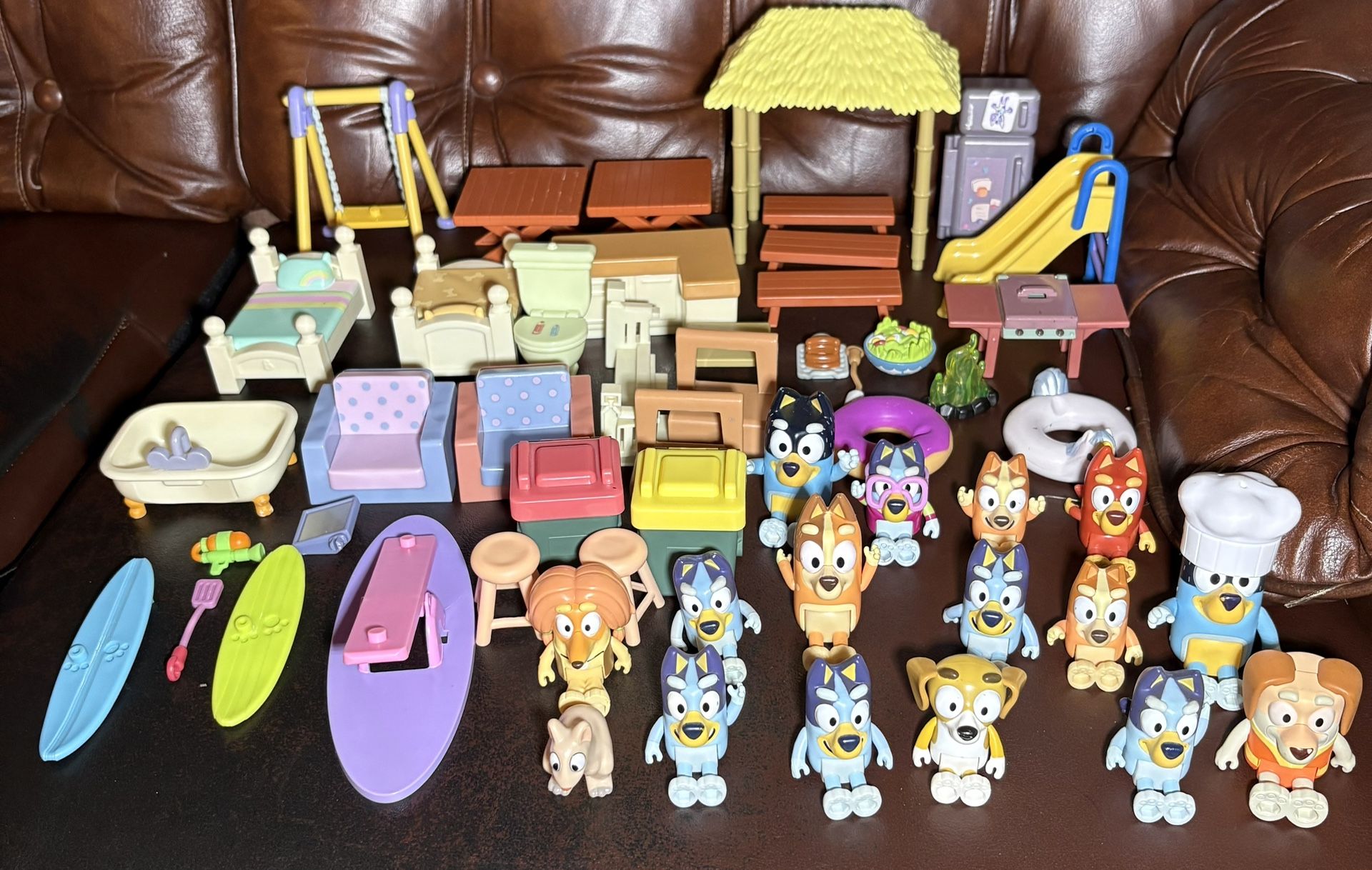 Bluey and Friends Family Figures Lot Mixed Play Set Character Toys