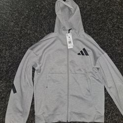 Brand New Adidas Zip Up Hoodie Mens Medium