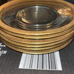 Gold Rim Plates