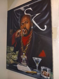 Death row Suge Knight painting
