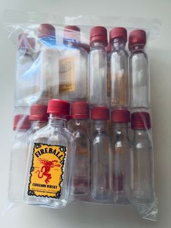 Empty Miniature Plastic Bottles