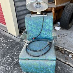 Antique  Dryer Chair With Hooded Dryer
