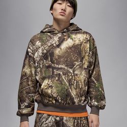 Nike Air Jordan Brooklyn Realtree Pullover Hoodie HV1860-222 Size Small