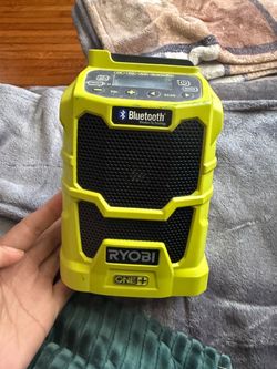 Ryobi ONE+ Bluetooth Job Site Radio and charger