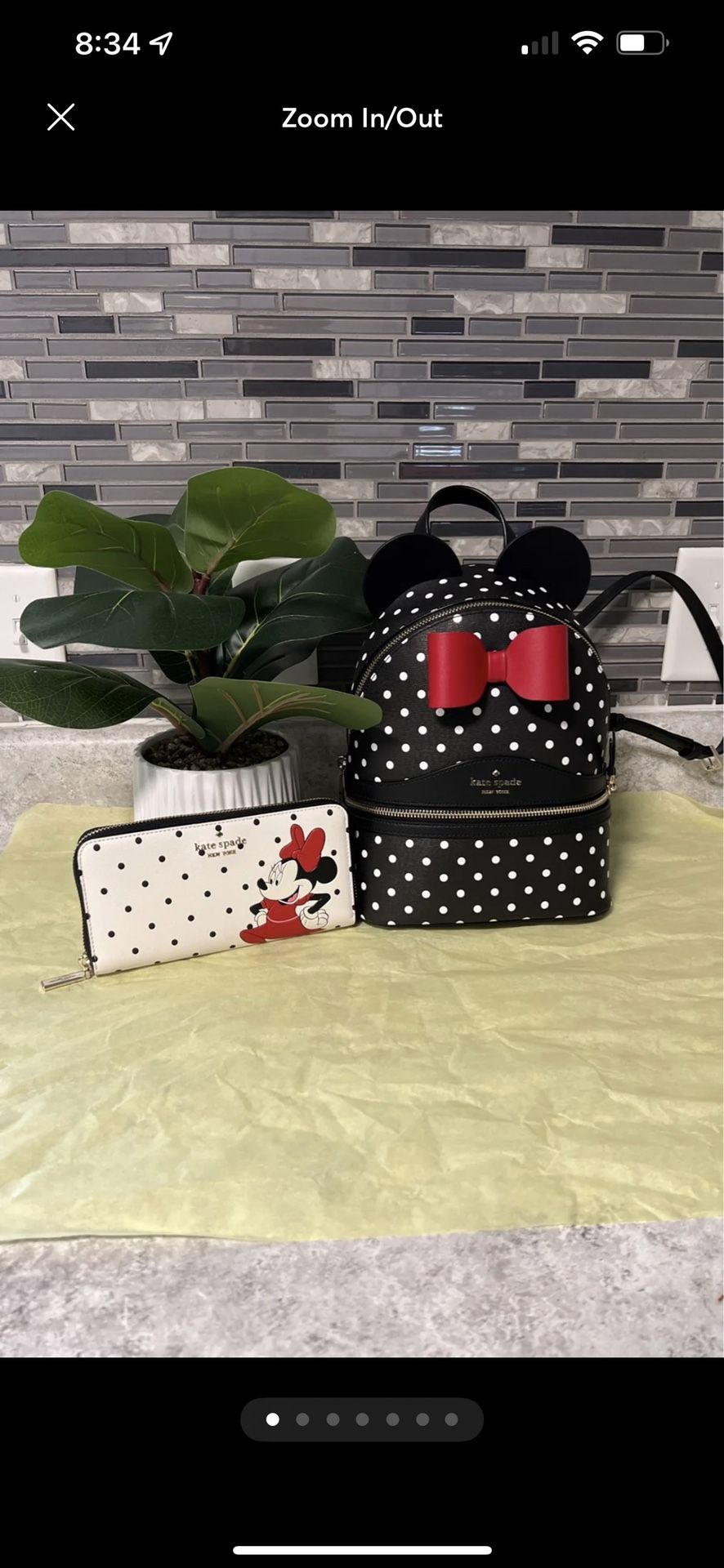 Kate Spade New York Wallet and Backpack Minnie Mouse