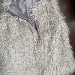 Faux Fur Vest Designer  REDUCED 